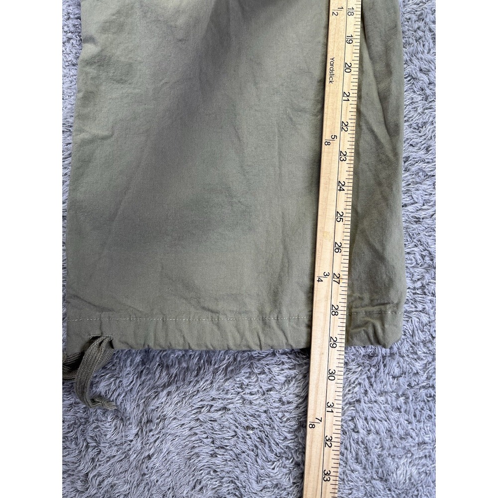 RSQ Mens Large Cargo Pants 28x29 Khaki Sage Green Chino Loose Parachute Cargo‎ - Picture 6 of 10